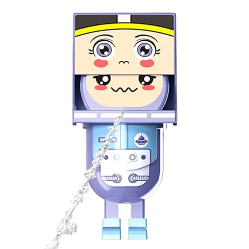 Lustiger Wasser Soaker Spielzeug - Square Head Anime Water Squirter Spielzeug | Niedliches Quadratisches Kopfspray Spiel Interactive Fun Streichartefakt | STR-and Außerhalb Partys Spiele (Lila) von Aibyks