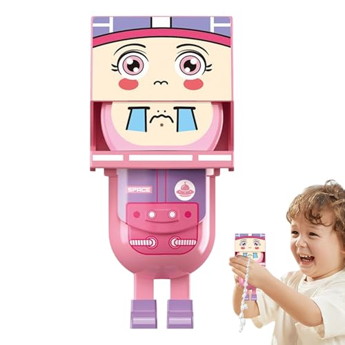 Lustiger Wasser Soaker Spielzeug - Square Head Anime Water Squirter Spielzeug | Niedliches Quadratisches Kopfspray Spiel Interactive Fun Streichartefakt | STR-and Außerhalb Partys Spiele (Rosa) von Aibyks