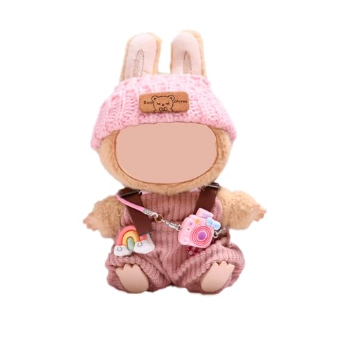 Passende Kleidung für die Labubu-Plüsch Toy, passend für die 17 cm große Labubu-Spielzeugpuppe, Sitz- und Stehpositionen, Plüschpuppe Nicht im Lieferumfang enthalten (A) von Aicerous