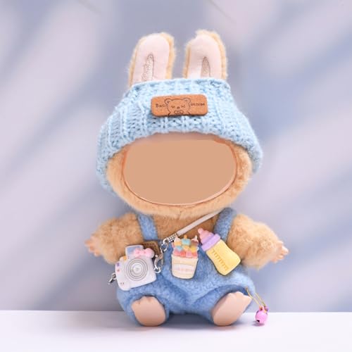 Aicerous Puppenkleidung fur 17cm Labub Plush Toy Keychain, Labub Plüsch Bekleidung Set(ohne Labub-Puppe) von Aicerous
