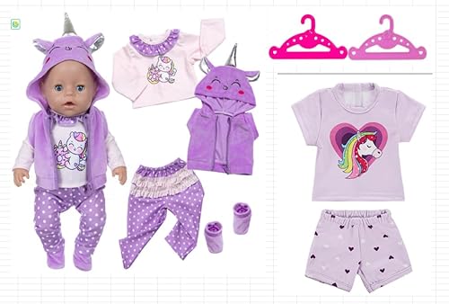 8 Stück Kleidung Outfits für Baby Puppen 14-18 Zoll, 35-43cm Puppenkleidung mit Sweatshirt Kapuze Langärmelige Spitzenhosen Schuhe Puppen Kleidung, Puppenkleidungsset für Kinder Mädchen Jungen 8 Stück Kleidung Outfits für Baby Puppen 14-18 Zoll, 35-43cm Puppenkleidung mit Sweatshirt Kapuze Langärmelige Spitzenhosen Schuhe Puppen Kleidung, Puppenkleidungsset für Kinder Mädchen Jungen von Aieoco