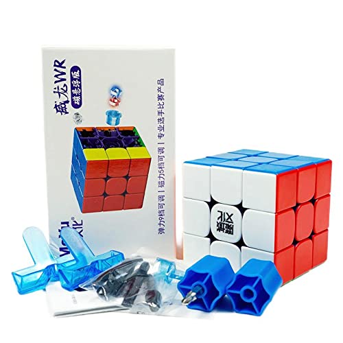 Aigidusansu Moyu Weilong WRM MagLev 2021, 3x3x3 Magnetischer Zauberwürfel, Professional Stickerless Twist Puzzle Lernspielzeug Geschenk von Aigidusansu