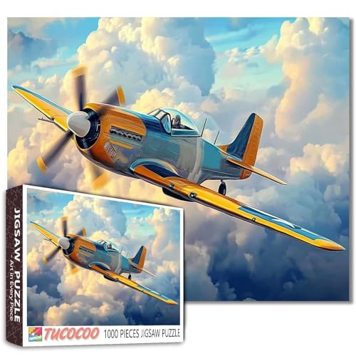 1000 Teile Puzzle Pastell Wolken Retro Luftschiff Gelb Blau Sterne 50 x 70 cm Bunte DIY Puzzles für Heimdekoration Geschenke Familie Puzzle Perfekt für Spielabende 1000 Teile Puzzle Pastell Wolken Retro Luftschiff Gelb Blau Sterne 50 x 70 cm Bunte DIY Puzzles für Heimdekoration Geschenke Familie Puzzle Perfekt für Spielabende von Aihonmin