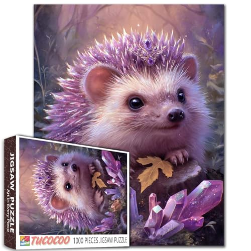 Aihonmin Fantasy Igel-Puzzles 1000 Teile Kristalle und verzauberter Wald Puzzles für Erwachsene Tierkunst Puzzles für Familienaktivitätsspiele DIY Handarbeit Puzzle für Zuhause Wanddekoration Aihonmin Fantasy Igel-Puzzles 1000 Teile Kristalle und verzauberter Wald Puzzles für Erwachsene Tierkunst Puzzles für Familienaktivitätsspiele DIY Handarbeit Puzzle für Zuhause Wanddekoration von Aihonmin