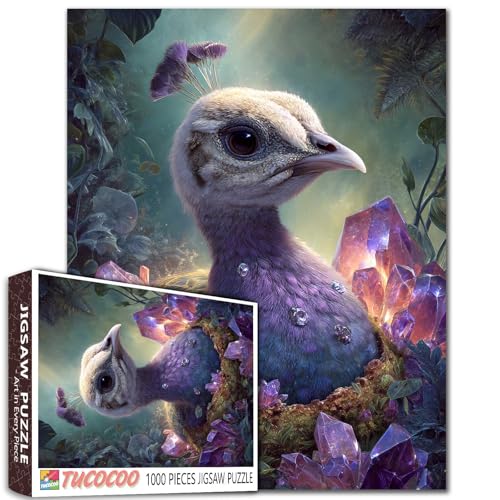 Baby Pfau Puzzles für Erwachsene 1000 Stück Wildtier DIY Handarbeit Puzzles Wald der violetten Kristalle Kunst Puzzles für Heimdekoration Herausforderung Puzzle Stressabbau Spielabende Einzigartiges Baby Pfau Puzzles für Erwachsene 1000 Stück Wildtier DIY Handarbeit Puzzles Wald der violetten Kristalle Kunst Puzzles für Heimdekoration Herausforderung Puzzle Stressabbau Spielabende Einzigartiges von Aihonmin