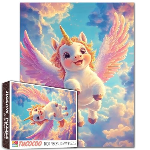 Einhorn Baby Engel Flügel Fantasy Wolken 1000 Teile Puzzle für Erwachsene Anfänger Spaß Gruppe Aktivität DIY Projekt Geschenk Kunst Einhorn Baby Engel Flügel Fantasy Wolken 1000 Teile Puzzle für Erwachsene Anfänger Spaß Gruppe Aktivität DIY Projekt Geschenk Kunst von Aihonmin
