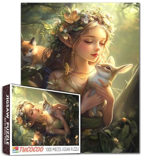 Engelsmädchen-Puzzles für Erwachsene, Feenengel, 1000 Teile, Puzzles für anspruchsvolle Familienaktivitäten, Elfen, einzigartige Kunst, Puzzle, DIY, Bastelpuzzle, Heimdekoration, 50,8 x 68,9 cm Engelsmädchen-Puzzles für Erwachsene, Feenengel, 1000 Teile, Puzzles für anspruchsvolle Familienaktivitäten, Elfen, einzigartige Kunst, Puzzle, DIY, Bastelpuzzle, Heimdekoration, 50,8 x 68,9 cm von Aihonmin