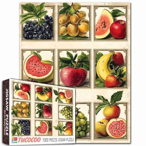 Fresh Fruit Puzzles für Erwachsene, 1000 Teile, Obstposter, Kunst-Puzzle, Patchwork-Frucht-Puzzle für anspruchsvolle Familienaktivitäten, Spiel, DIY-Bastelpuzzle, Heimdekoration, handgefertigte Fresh Fruit Puzzles für Erwachsene, 1000 Teile, Obstposter, Kunst-Puzzle, Patchwork-Frucht-Puzzle für anspruchsvolle Familienaktivitäten, Spiel, DIY-Bastelpuzzle, Heimdekoration, handgefertigte von Aihonmin