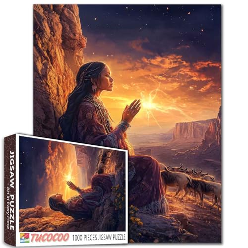 Matriarch Gnus Migrationspuzzle, Quarzlicht und Sandstein, Handabdruck, Kunst, 1000 Teile, Canyon-Puzzle, 68 x 50 cm, anspruchsvolle Familienaktivitätsspiele für Heimdekoration, Geschenke Matriarch Gnus Migrationspuzzle, Quarzlicht und Sandstein, Handabdruck, Kunst, 1000 Teile, Canyon-Puzzle, 68 x 50 cm, anspruchsvolle Familienaktivitätsspiele für Heimdekoration, Geschenke von Aihonmin