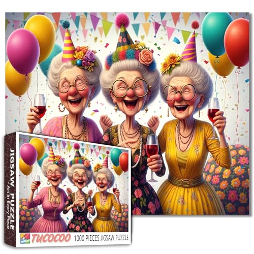 Puzzle mit drei Oma-Motiven, 1000 Teile, für Erwachsene, Geburtstagsparty, Puzzles für anspruchsvolle Familienaktivitäten, DIY-Handarbeit, Kunst-Puzzle, Heim-Wanddekoration, einzigartige Geschenke Puzzle mit drei Oma-Motiven, 1000 Teile, für Erwachsene, Geburtstagsparty, Puzzles für anspruchsvolle Familienaktivitäten, DIY-Handarbeit, Kunst-Puzzle, Heim-Wanddekoration, einzigartige Geschenke von Aihonmin