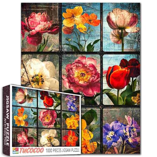 Schöne Blumen-Puzzles für Erwachsene, Blumen, Pflanzen, 1000 Teile, Puzzles für Familienaktivitäten, botanische Kunst, Puzzle, DIY, Bastelpuzzle, Heimdekoration, einzigartiges Geschenk, 50,8 x 68,9 cm Schöne Blumen-Puzzles für Erwachsene, Blumen, Pflanzen, 1000 Teile, Puzzles für Familienaktivitäten, botanische Kunst, Puzzle, DIY, Bastelpuzzle, Heimdekoration, einzigartiges Geschenk, 50,8 x 68,9 cm von Aihonmin