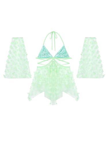 Aiihoo Damen Durchsichtige Kleid Pailletten BH Atmungsaktiv Schmetterlingsnetz Kleid Frauen Rollenspiele Nachtclubs Outfit Hellgrün S Aiihoo Damen Durchsichtige Kleid Pailletten BH Atmungsaktiv Schmetterlingsnetz Kleid Frauen Rollenspiele Nachtclubs Outfit Hellgrün S von Aiihoo