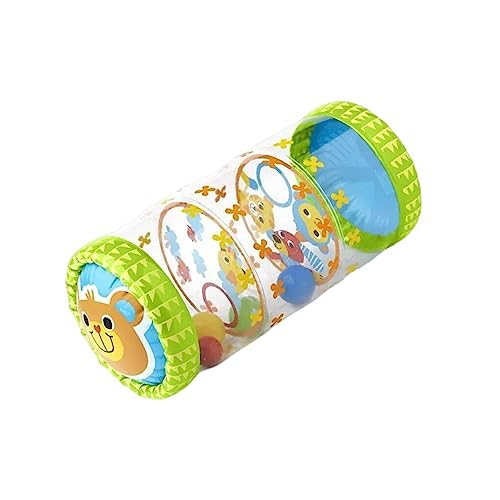 Ailan Aufblasbare Baby Krabbelrolle mit Rasselball, frühes Kleinkindspielzeug, Krabbelbabys, Spiele, Kleinkind Stehübungen, drinnen und draußen von Ailan