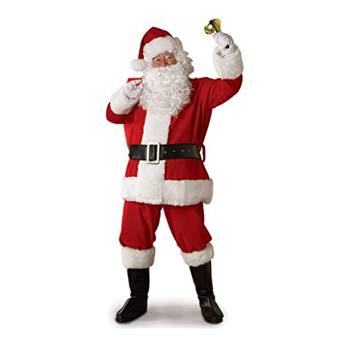 Ailan Weihnachtsmann Kleidung Kostüm Cosplay Kostüm Multi Stil Weihnachtsmann Kleidung Weihnachtsschmuck für Männer für Erwachsene von Ailan