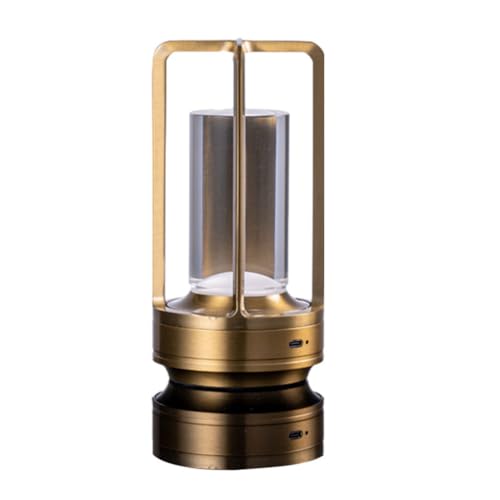 Ailan Wiederaufladbare kabellose LED Leuchten entfesseln die Kraft Einer tragbaren Beleuchtung. Lumisom Kristalllaternenlampe aus Aluminiumlegierung, Gold Ailan Wiederaufladbare kabellose LED Leuchten entfesseln die Kraft Einer tragbaren Beleuchtung. Lumisom Kristalllaternenlampe aus Aluminiumlegierung, Gold von Ailan