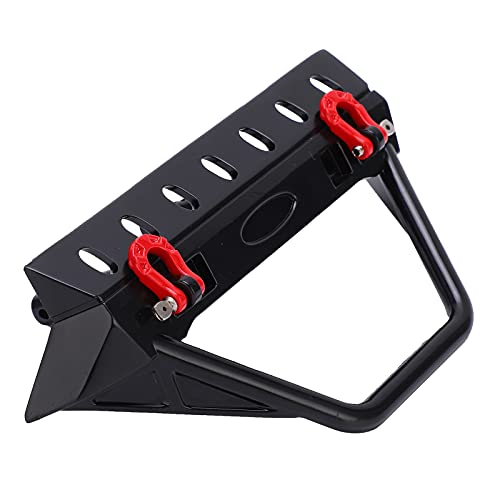 Ailgely RC Stinger Vordere Stoßfänger mit LED -Licht, Eisenmaterial, Nachtfahrzubehör, für Axiale SCX10/II/III 1/10 RC -Auto, die Körper vor Schäden (Trapez) von Ailgely