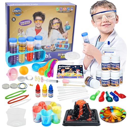 56 Wissenschaft Experimente Kit für Kinder - STEM Aktivitäten Spielzeug für Jungen Mädchen Chemie Set, Kristalle Züchten,Vulkan Spielzeug, Weihnachten Geschenk Spielzeug für Kinder ab 4-6-8-12 Jahre 56 Wissenschaft Experimente Kit für Kinder - STEM Aktivitäten Spielzeug für Jungen Mädchen Chemie Set, Kristalle Züchten,Vulkan Spielzeug, Weihnachten Geschenk Spielzeug für Kinder ab 4-6-8-12 Jahre von Aimiffy