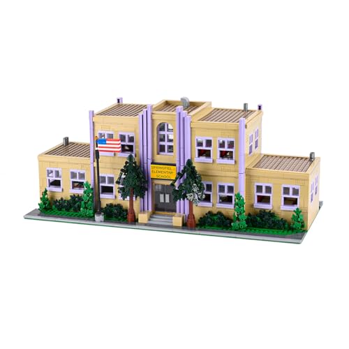 Aimmob Film Schule Klemmbausteine Set für Erwachsene Adult Kinder 3500 Teile - City Building Architecture, Stadthaus Häuser Modell - Gebäude House Modular Building von Aimmob