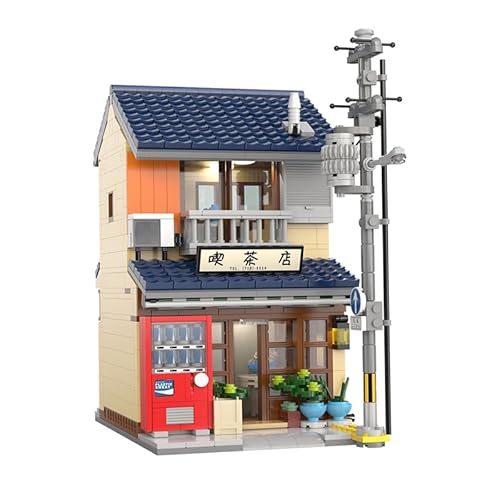 Aimmob Japan Wabi-sabi Teehaus Modular Buildings,Haus Bausteine Architecture Modell bausatz Set für Erwachsene, Klemmbausteine Häuser (1200 Teile) C66010W von Aimmob