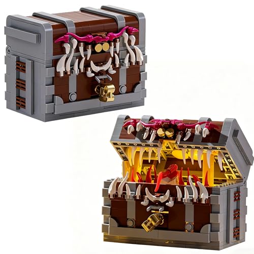 Aimmob Schatztruhe Verlies and Dragons dice Kasten Videospiele Building Set,Ideas Dragons Game Klemmbausteine Baustein für Erwachsene und Kinder（560 Teile） von Aimmob