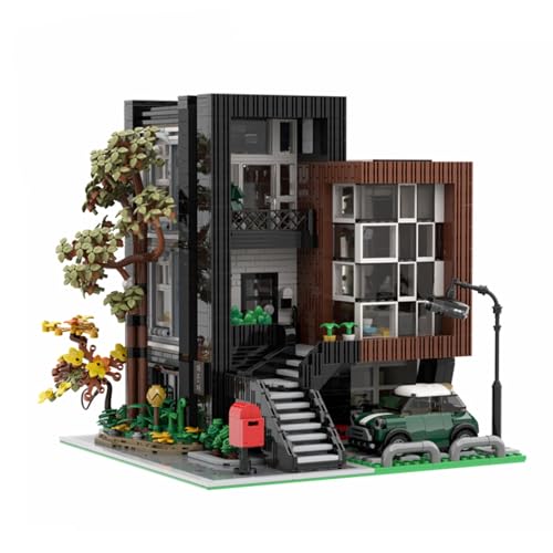 Aimmob Stadthaus City Villa Architecture Set für Erwachsene & Kinder | Klemmbausteine Häuser Gebäude House Modular Building Set 3294 Teile von Aimmob