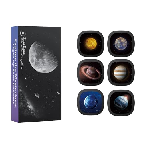 Realistische Scheiben - Scheiben für Ainael Galaxy Projektor, 5k Ultra HD Discs für Heimplanetarium, 6 Discs Set ohne Projektor (Solar System 1) von Ainael