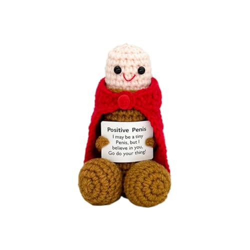 Emotionale Unterstützung, gehäkelte Plüschpuppe, Weihnachten, handgefertigt, positive Häkeltiere, Party-Dekoration, lustiger Gag Wired Stuff Geschenke für Frauen, Männer, Erwachsene, Freund Emotionale Unterstützung, gehäkelte Plüschpuppe, Weihnachten, handgefertigt, positive Häkeltiere, Party-Dekoration, lustiger Gag Wired Stuff Geschenke für Frauen, Männer, Erwachsene, Freund von Ainiupi
