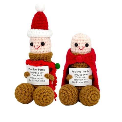 Emotionale Unterstützung, gehäkelte Plüschpuppe, Weihnachten, handgefertigt, positive Häkeltiere, Party-Dekoration, lustiger Gag Wired Stuff Geschenke für Frauen, Männer, Erwachsene, Freund Emotionale Unterstützung, gehäkelte Plüschpuppe, Weihnachten, handgefertigt, positive Häkeltiere, Party-Dekoration, lustiger Gag Wired Stuff Geschenke für Frauen, Männer, Erwachsene, Freund von Ainiupi