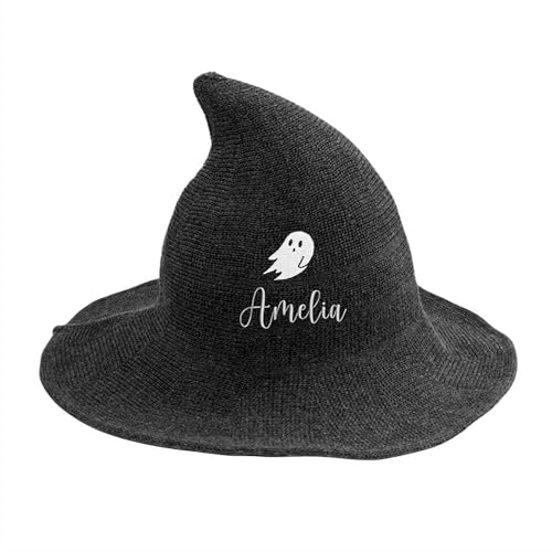 Personalisierbarer bestickter Halloween-Hut, personalisierbarer Vintage-Strick-Hexenhut für Halloween, Verkleidungen, Partys, Maskerade, Urlaub, Dekoration, Zubehör Personalisierbarer bestickter Halloween-Hut, personalisierbarer Vintage-Strick-Hexenhut für Halloween, Verkleidungen, Partys, Maskerade, Urlaub, Dekoration, Zubehör von Ainiupi