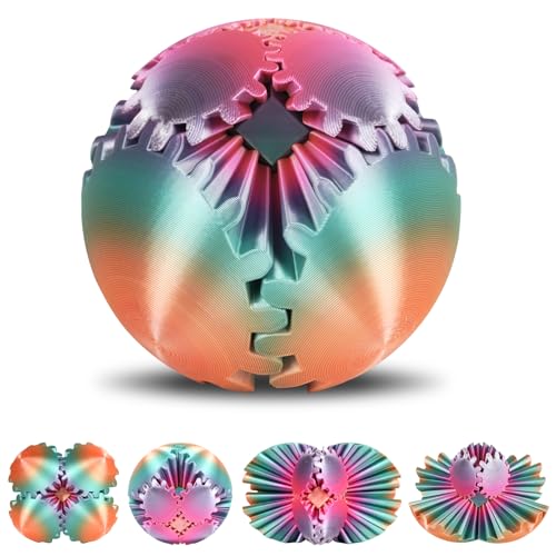 Ainiv 3D Gear Ball, 3D-Gedruckter Zahnradball, Gear Sphere Das Steampunk Whirling Wonder Fidget Zahnradball, Anti Stress Spielzeug, Stressabbau-Geschenk für Kinder und Freunde Ainiv 3D Gear Ball, 3D-Gedruckter Zahnradball, Gear Sphere Das Steampunk Whirling Wonder Fidget Zahnradball, Anti Stress Spielzeug, Stressabbau-Geschenk für Kinder und Freunde von Ainiv