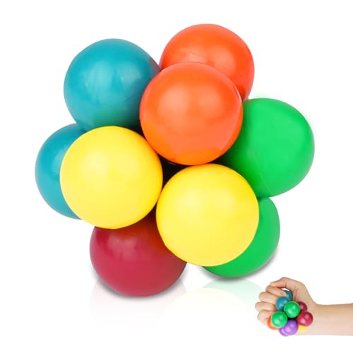 Ainiv 3D Puzzleball Sensorisches Spielzeug, Variety Stress Relief Ball, Massagebälle Handtrainer Spielzeug zum Abbau von Stress,Angstzuständen, Autismus, Spielzeug Lustiges Pädagogisches (Groß) von Ainiv
