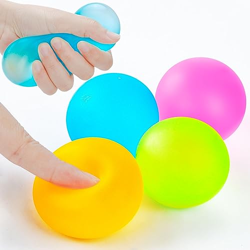 Ainiv 4 Stück Antistressball, Anti Stress Ball Fidget Fun Toy, Massagebälle Handtrainer, Angst abbauen und Beruhigung Sensorische ADHD Spielzeug Geschenk, Wurfball Spielzeug für Kinder und Erwachsene Ainiv 4 Stück Antistressball, Anti Stress Ball Fidget Fun Toy, Massagebälle Handtrainer, Angst abbauen und Beruhigung Sensorische ADHD Spielzeug Geschenk, Wurfball Spielzeug für Kinder und Erwachsene von Ainiv