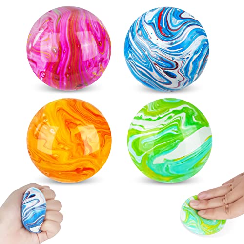 Ainiv Anti Stress Ball Fidget Fun Toy, 4PCS Antistressball, Massagebälle Handtrainer, Angst abbauen und Beruhigung - Sensorische ADHD Spielzeug Geschenk, Spielzeug für Kinder und Erwachsene von Ainiv