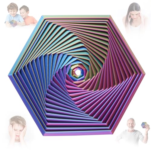 Ainiv Antistress Fidget Toys, 3D-Druck Hexagon Cube Fidget Gear Spielzeug, Anti Stress Spielzeug, Stressabbau Spielzeug, Sensorik Spielzeug für Kids Adults Angst Stresslinderung-11cm Ainiv Antistress Fidget Toys, 3D-Druck Hexagon Cube Fidget Gear Spielzeug, Anti Stress Spielzeug, Stressabbau Spielzeug, Sensorik Spielzeug für Kids Adults Angst Stresslinderung-11cm von Ainiv