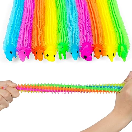 Ainiv Dinosaurier Stretchy String Spielzeug, 10er Pack Stressabbau Spielzeug Squeeze, Stretchy Strings Sensorische Fidget Spielzeug für Kinder & Erwachsene mit Autismus und ADHD Therapie von Ainiv