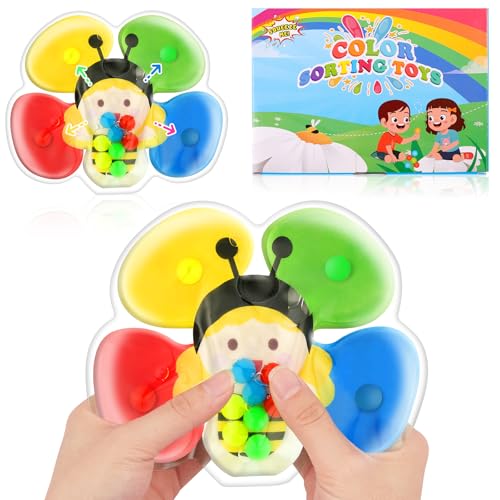 Ainiv Fidget Toys, Sensorik Spielzeug, Squeezable Farben Sortieren Spielzeug, GelgefüLlte Sensorisches, Squeeze Spielzeug Antistressspielzeug zum Quetschen und Kneten ADHS und Autismus Spielzeug von Ainiv