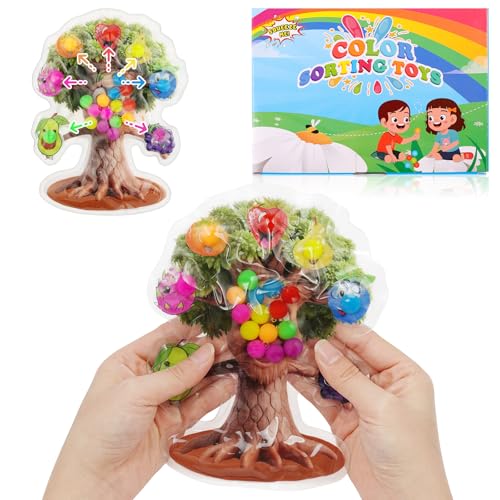 Ainiv Fidget Toys, Sensorik Spielzeug, Squeezable Farben Sortieren Spielzeug, GelgefüLlte Sensorisches, Squeeze Spielzeug Antistressspielzeug zum Quetschen und Kneten ADHS und Autismus Spielzeug von Ainiv
