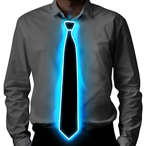 Ainiv Party LED Krawatte mit 3 Blitzmodi - Luminous LED Krawatte für Party und Musikfestival von Ainiv