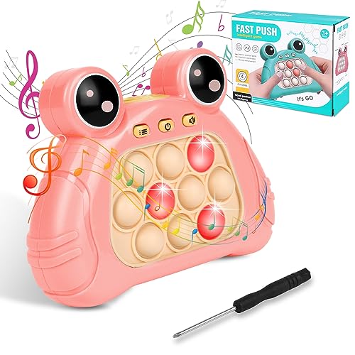 Ainiv Pop it Fidget Spielzeug, Fidget Ball Toys mit Musik, Puzzle-Spielmaschine Game Controller Bubble Sensory Fidget Toy, Elektronisches Sensorspiel für frühe Entwicklung und Konzentrationstraining von Ainiv