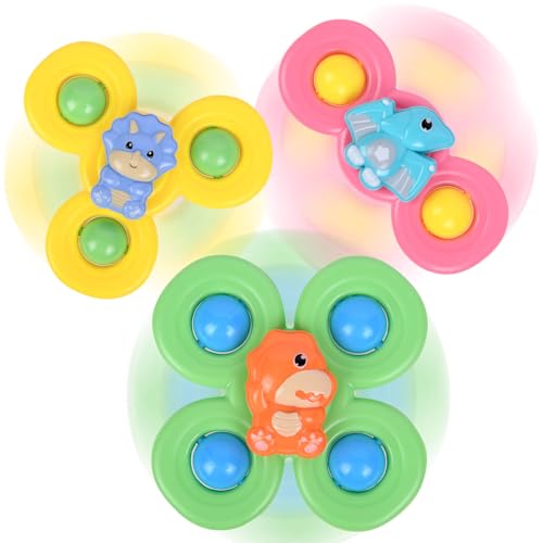 Ainiv Saugnapfer Drehspielzeug, 3 Stück Saugnapf Spinner Toys, Finger Hand Spinner, Cartoon Badespielzeug Wasserspielzeug, Sensorisches Sensorik Spielzeug für Baby, Fidget Toys Geschenke für 1-6 Jahre Ainiv Saugnapfer Drehspielzeug, 3 Stück Saugnapf Spinner Toys, Finger Hand Spinner, Cartoon Badespielzeug Wasserspielzeug, Sensorisches Sensorik Spielzeug für Baby, Fidget Toys Geschenke für 1-6 Jahre von Ainiv