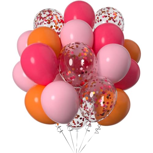 Ainmto 50 Stück 12 Zoll Luftballons Mattes Rosa und Orange,Helium Konfettis Ballons für Geburtstag, Hochzeiten Ainmto 50 Stück 12 Zoll Luftballons Mattes Rosa und Orange,Helium Konfettis Ballons für Geburtstag, Hochzeiten von Ainmto