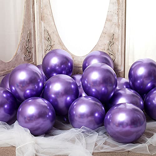 Ainmto 50 Stück 12 Zoll Luftballons Metallic Violett Helium Ballons Lila für Geburtstag, Hochzeiten Ainmto 50 Stück 12 Zoll Luftballons Metallic Violett Helium Ballons Lila für Geburtstag, Hochzeiten von Ainmto