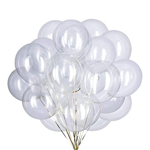 Ainmto 50 Stück 12 Zoll Luftballons Transparente Helium Ballons für Geburtstag, Hochzeiten Ainmto 50 Stück 12 Zoll Luftballons Transparente Helium Ballons für Geburtstag, Hochzeiten von Ainmto