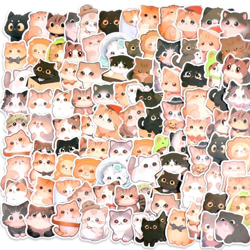 100 Stück Ki-tty Aufkleber, Kawaii Wasserfeste Vinyl Aufkleber Set, Graffiti Stil Aufkleber, Cartoon Aufkleber Anwendbar für Gitarren Auto Gepäck Laptop Aufkleber Kinder und Erwachsene 100 Stück Ki-tty Aufkleber, Kawaii Wasserfeste Vinyl Aufkleber Set, Graffiti Stil Aufkleber, Cartoon Aufkleber Anwendbar für Gitarren Auto Gepäck Laptop Aufkleber Kinder und Erwachsene von Ainvliya
