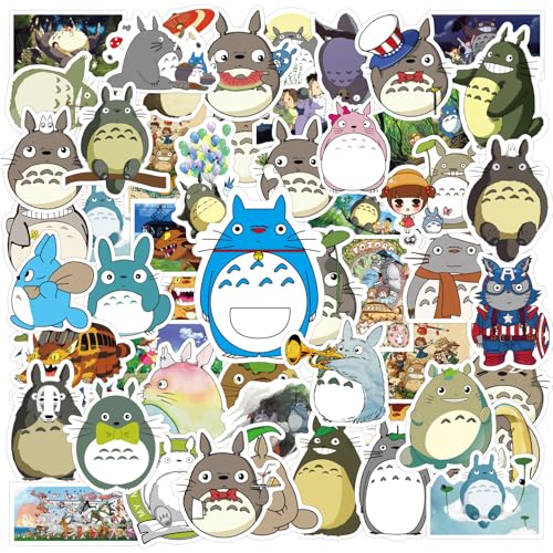 50 Stück Totoro Aufkleber, Kawaii Wasserfeste Aufkleber Set, Ghibli Kino Anime Aufkleber Anwendbar für Gitarren Auto Gepäck Laptop Aufkleber Kinder und Erwachsene 50 Stück Totoro Aufkleber, Kawaii Wasserfeste Aufkleber Set, Ghibli Kino Anime Aufkleber Anwendbar für Gitarren Auto Gepäck Laptop Aufkleber Kinder und Erwachsene von Ainvliya