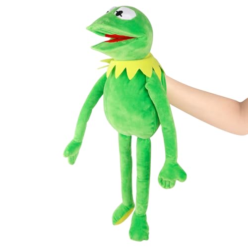 Handpuppe Frosch 60cm, Puppe Anime Frog Spielzeug Handpuppe Kuscheltier Tier Niedliches Rollenspiel Interaktives Früherziehungsspielzeug Geschenk für Kinder Jungen Mädchen Perfekt für Puppentheater von Ainvliya