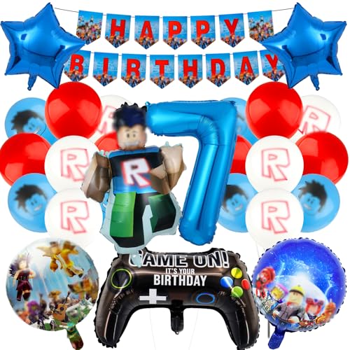 Luftballon9 Luftballons Geburtstagsdeko Junge, Rob-lx Ballons Geburtstag Deko 7 Jahre Kindergeburtstag Deko Happy Birthday Banner Kindergeburtstag Folienballon Geburtstag für Kinder Party Deko Luftballon9 Luftballons Geburtstagsdeko Junge, Rob-lx Ballons Geburtstag Deko 7 Jahre Kindergeburtstag Deko Happy Birthday Banner Kindergeburtstag Folienballon Geburtstag für Kinder Party Deko von Ainvliya