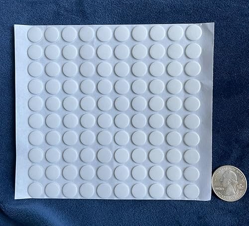 AirAds 1:12 Maßstab Puppenhaus Miniatur Aufkleber Puppen Wand Dekoration Doppelseitiges Klebeband für Puppenhaus Licht Mini Zubehör Puppenhaus Licht Spotting Aufkleber (Lot 100pcs) von Air-Ads Supplies
