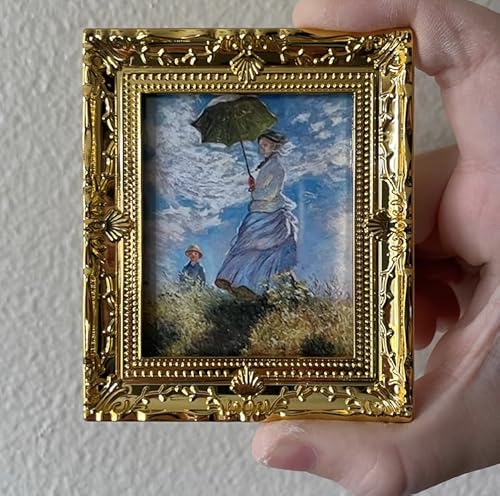 AirAds Miniatur-Wanddekoration, Wandkunst, Malrahmen, Mini-Kunst, Madame Monet und ihr Sohn, Frau mit Sonnenschirm AirAds Miniatur-Wanddekoration, Wandkunst, Malrahmen, Mini-Kunst, Madame Monet und ihr Sohn, Frau mit Sonnenschirm von Air-Ads Supplies