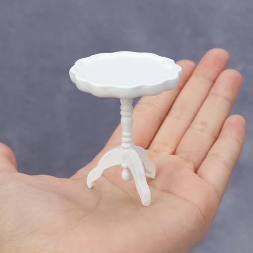 Miniatur-Beistelltisch, Weiß, Maßstab 1:12, Puppenhausmöbel, 5,6 cm hoch Miniatur-Beistelltisch, Weiß, Maßstab 1:12, Puppenhausmöbel, 5,6 cm hoch von Air-Ads Supplies